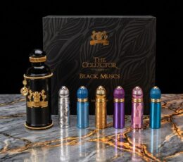 Alexandre.J The Collector Black Muscs Eau de Parfum Set (100 ml Full Size + Travel Set: 6 pcs of 8 ml)