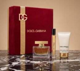 Dolce & Gabbana The One Eau de Parfum Gift Set (75 ml + 10 ml Travel Spray + 50 ml Body Lotion)